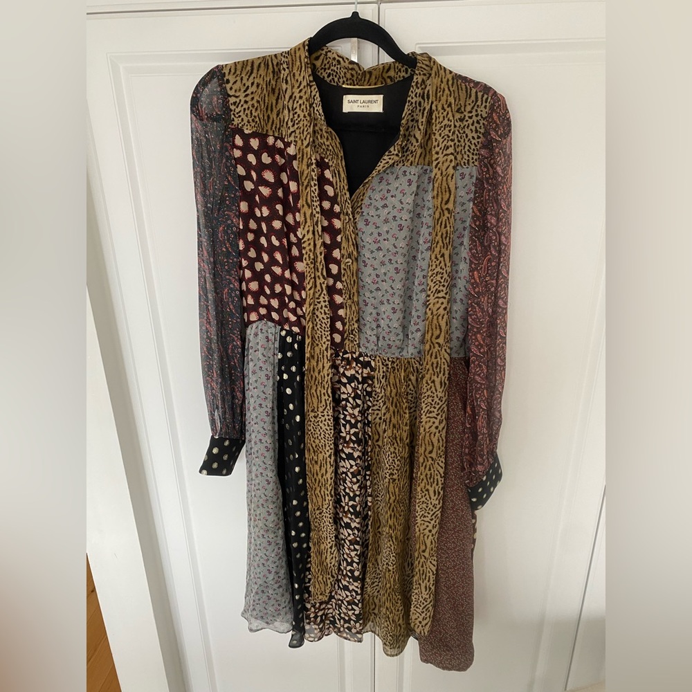 SOLD Saint laurent dress with buttons